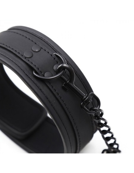 Collier Soumission avec laisse Noir