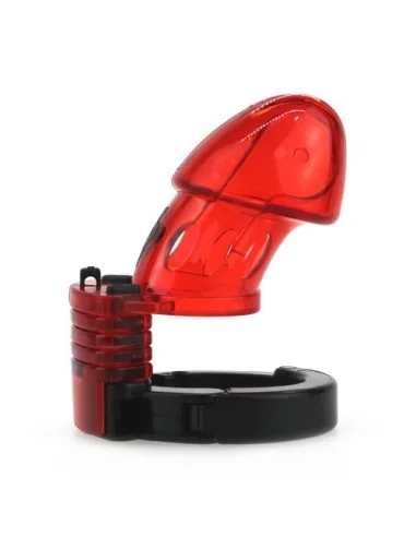 Cage de chasteté ajustable 10 x 3.5cm Rouge