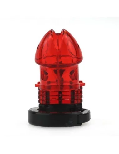 Cage de chasteté ajustable 10 x 3.5cm Rouge