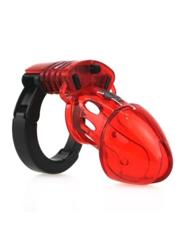 Cage de chasteté ajustable 10 x 3.5cm Rouge