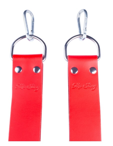 Lot de 2 supports Pieds pour Sling en Cuir Rouge Lot de 2 supports Pieds pour Sling en Cuir Rouge