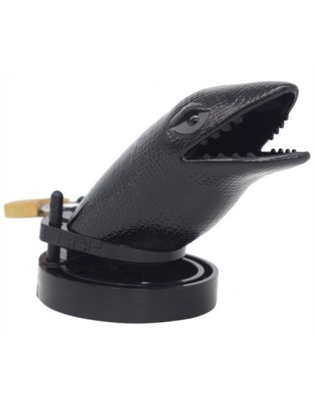 Cage de chasteté Crocodile 10 x 3.5cm Noire Cage de chasteté Crocodile 10 x 3.5cm Noire