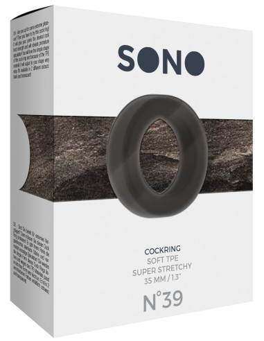 Cockring Round Flex Sono N°39 - 35mm Noir - Cockrings Flexibles - 2
