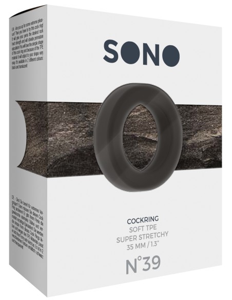 Cockring Round Flex Sono N°39 - 35mm Noir - Cockrings Flexibles - 2