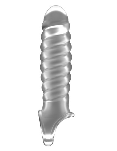Gaine de pénis Ribby Penis Sono N°32 - 11 x 3 cm Transparente