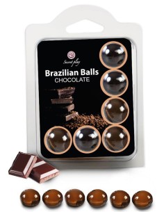 Boules de massage Brazilian Balls Chocolat x6