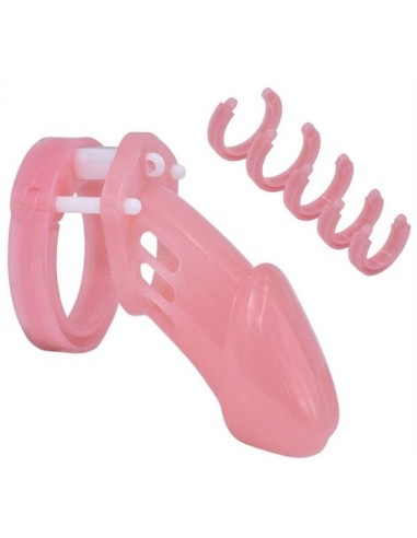 Cage de chasteté Locky 8 x 3.3 cm Rose
