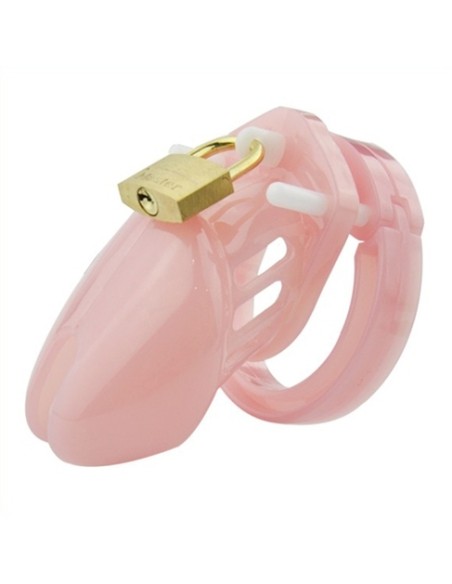 Cage de chasteté Mini Locky 6 x 3.2cm Rose