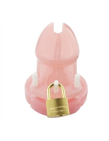 Cage de chasteté Mini Locky 6 x 3.2cm Rose