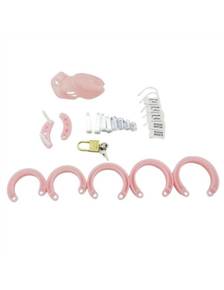 Cage de chasteté Mini Locky 6 x 3.2cm Rose