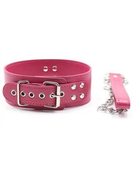 Collier Laisse Pin Lock Fuchsia Collier Laisse Pin Lock Fuchsia