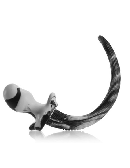 Plug Queue Puppy Tail Bulldog 11.5 x 6 cm Blanc