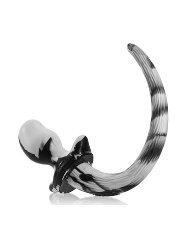 Plug Queue Puppy Tail Bulldog 11.5 x 6 cm Blanc