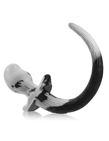 Plug Queue Puppy Tail Bulldog 11.5 x 6 cm Blanc