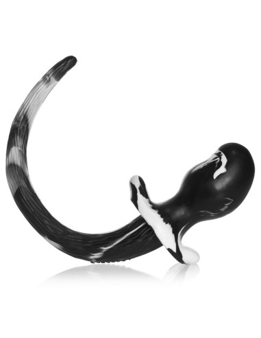 Plug Queue Puppy Tail Bulldog 11.5 x 6 cm Blanc