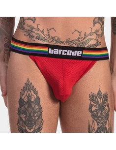 Jockstrap Barcode Pride rouge
