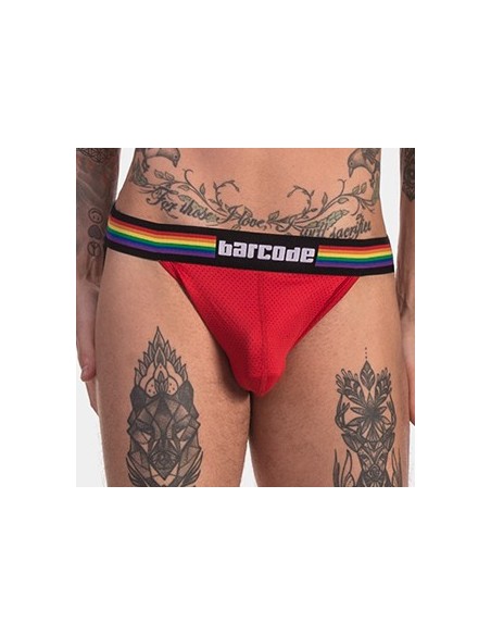 Jockstrap Barcode Pride rouge Jockstrap Barcode Pride rouge