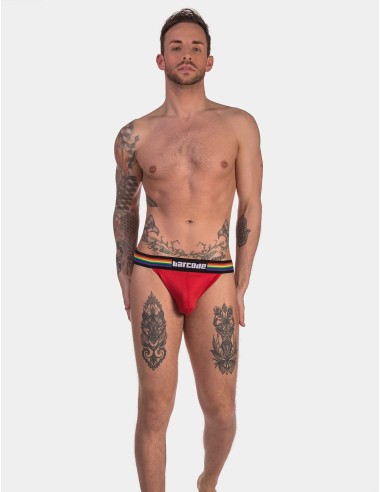Jockstrap Barcode Pride rouge