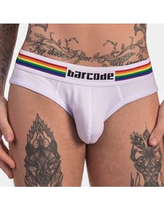 Slip Barcode Pride Blanc