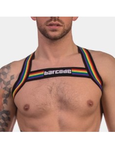 Harnais élastique Barcode pride Noir