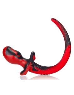 Plug Queue de chien Mastiff 12 x 7 cm Rouge