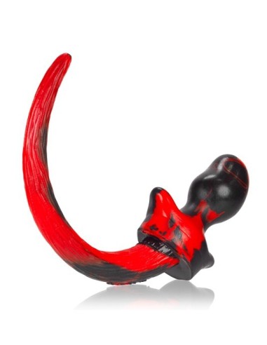 Plug Queue de chien Mastiff 12 x 7 cm Rouge