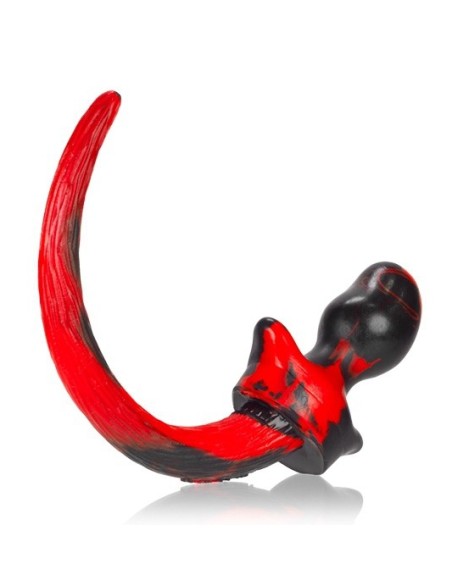 Plug Queue de chien Mastiff 12 x 7 cm Rouge