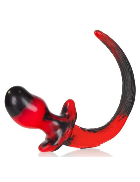 Plug Queue de chien Mastiff 12 x 7 cm Rouge