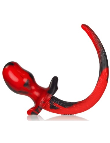 Plug Queue de chien Mastiff 12 x 7 cm Rouge