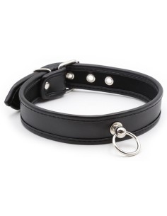Collier O Ring Simili Noir