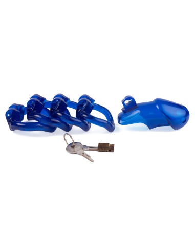 Cage de chasteté Lock Up 9.4 x 3.2cm Bleue