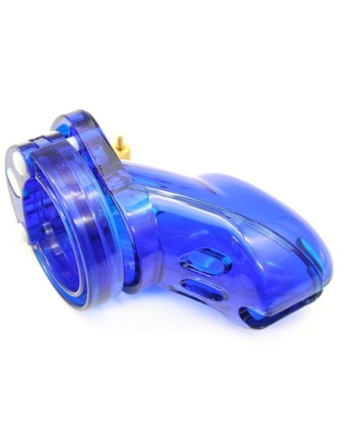 Cage de chasteté Locky 8 x 3.3cm Bleu
