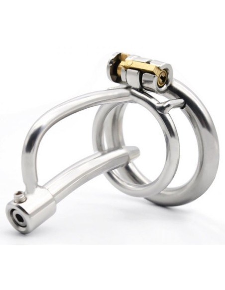 Cage de chasteté avec Tige Urètre 5cm - Diamètre 8mm