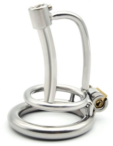 Cage de chasteté avec Tige Urètre 5cm - Diamètre 8mm