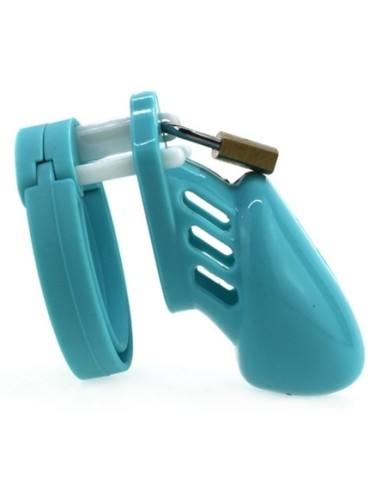 Cage de chasteté Silicone 7 x 3.3 cm Bleu