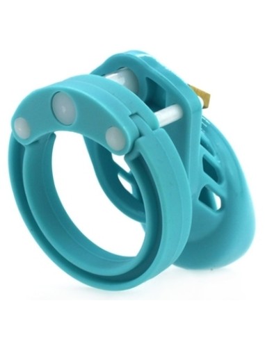 Cage de chasteté Silicone 7 x 3.3 cm Bleu
