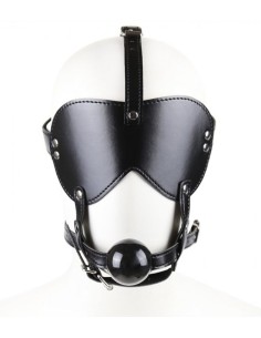 Masque avec Baillon Boule Gag Bling Noir