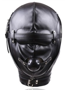 Cagoule Sensory Privation Simili Noire