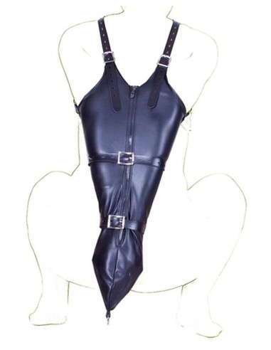 Camisole Strict Leather Zipper