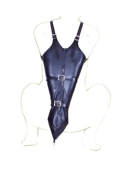 Camisole Strict Leather Zipper
