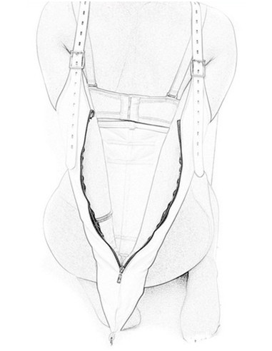 Camisole Strict Leather Zipper