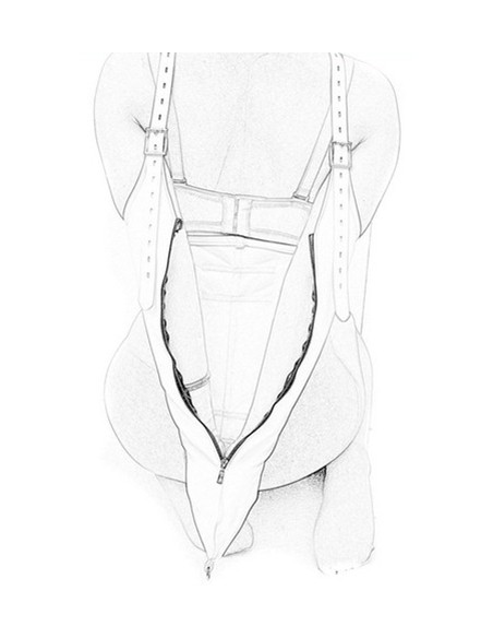 Camisole Strict Leather Zipper