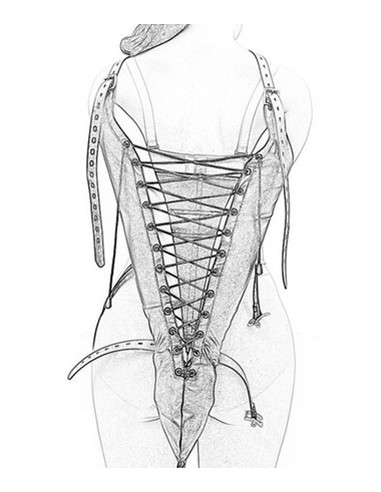 Camisole Strict Leather Fastens