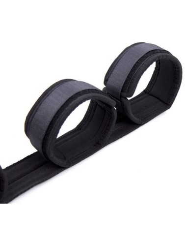 Barre avec Menottes Spreader Nylon noir