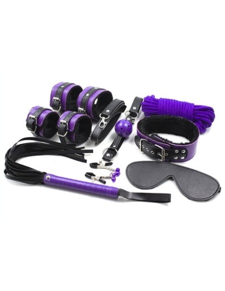 Coffret Fur Lined 8 Pièces Violet-Noir Coffret Fur Lined 8 Pièces Violet-Noir