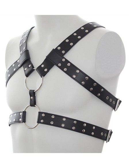 Harnais Double Belt Simili noir Harnais Double Belt Simili noir