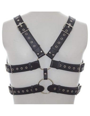 Harnais Double Belt Simili noir