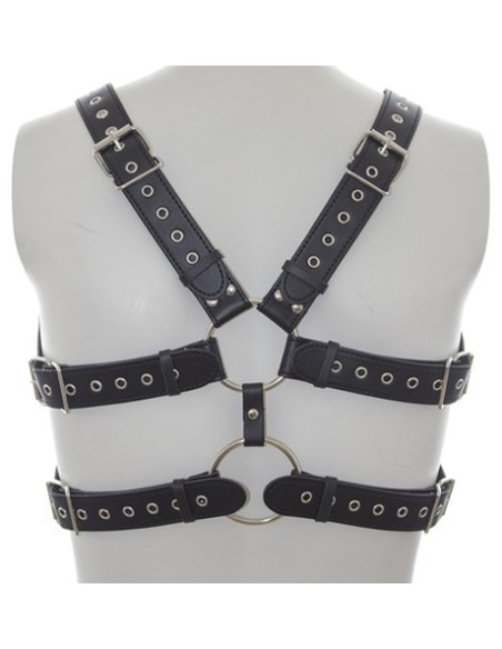 Harnais Double Belt Simili noir Harnais Double Belt Simili noir