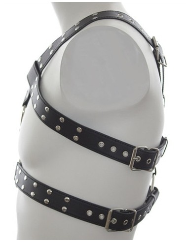 Harnais Double Belt Simili noir