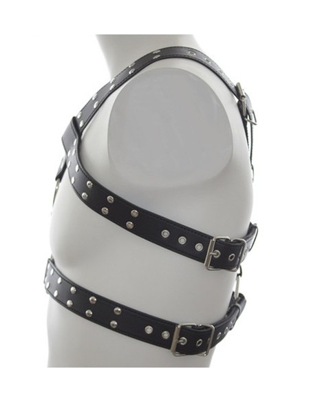 Harnais Double Belt Simili noir Harnais Double Belt Simili noir